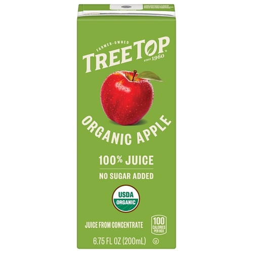 Tree Top Organic Apple Juice, 6.75 Fluid Ounce, 40 Per Case